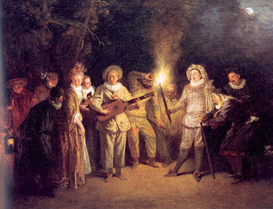 WATTEAU, Antoine The Italian Theater